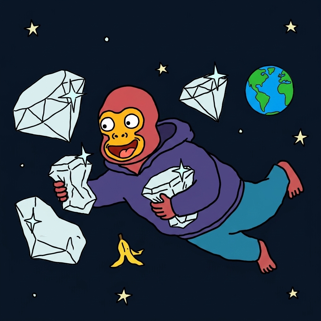 diamond hands in zero gravity